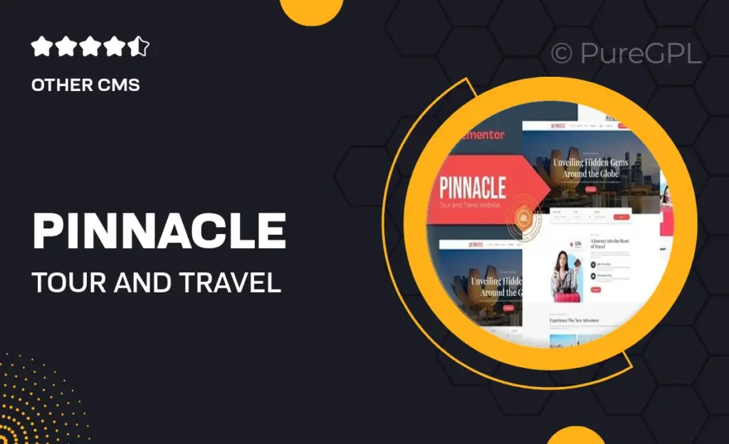 Pinnacle – Tour and Travel Elementor Template Kit 9 Pinnacle – Tour and Travel Elementor Template Kit