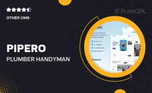 Pipero – Plumber & Handyman Services Elementor Template Kit