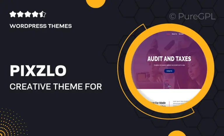 pixzlo creative theme for professionals