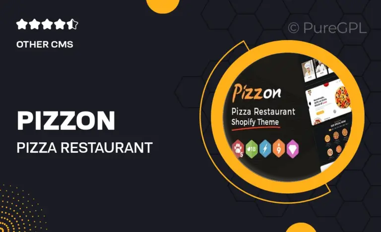 pizzon pizza restaurant fast food shopify theme