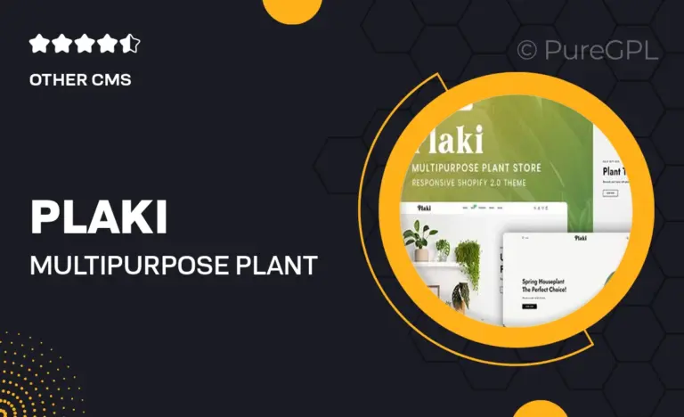plaki multipurpose plant store shopify 2 0 theme