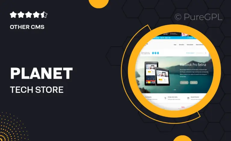 planet tech store ecommerce shopify theme