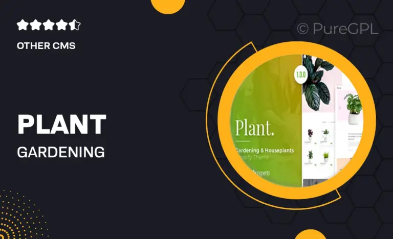 plant gardening houseplants shopify theme