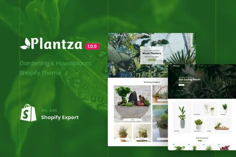 plantza gardening houseplants shopify theme 1