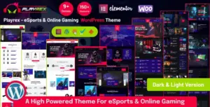 Playrex – eSports & Gaming Clan News WordPress Theme