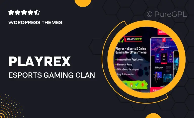 playrex esports gaming clan news wordpress theme