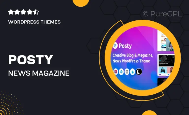 posty news magazine wordpress theme