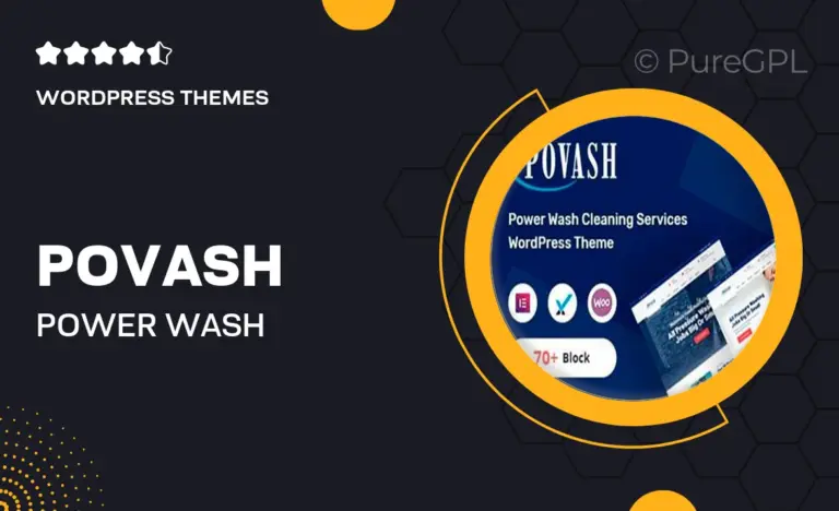 povash power wash wordpress theme rtl