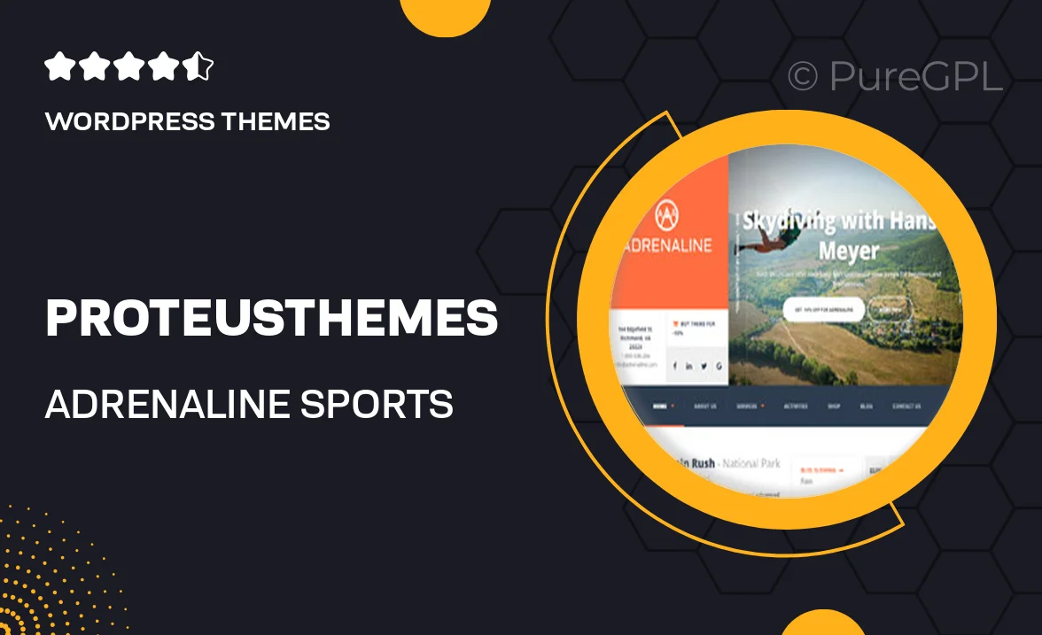 ProteusThemes Adrenaline – Sports, Travel and Outdoor WordPress Theme