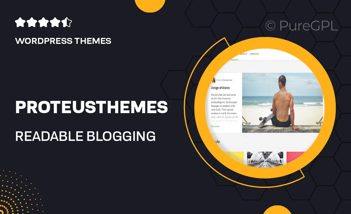 ProteusThemes Readable – Blogging WordPress Theme Inspired by Medium.com