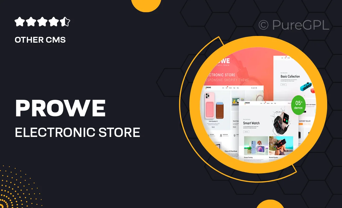 Prowe – Electronic Store Responsive Shopify Theme