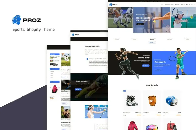 proz sports store shopify theme 1