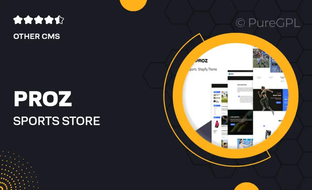 Proz – Sports Store Shopify Theme