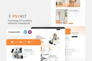 Psykit – Psychology & Counseling Elementor Template Kit