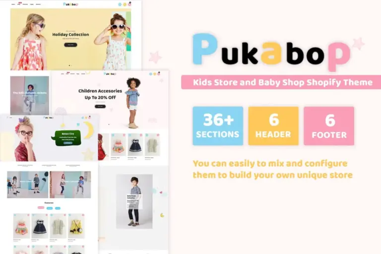 pukabop kids store and baby shop shopify theme 1