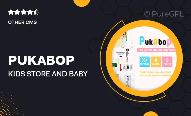 pukabop kids store and baby shop shopify theme