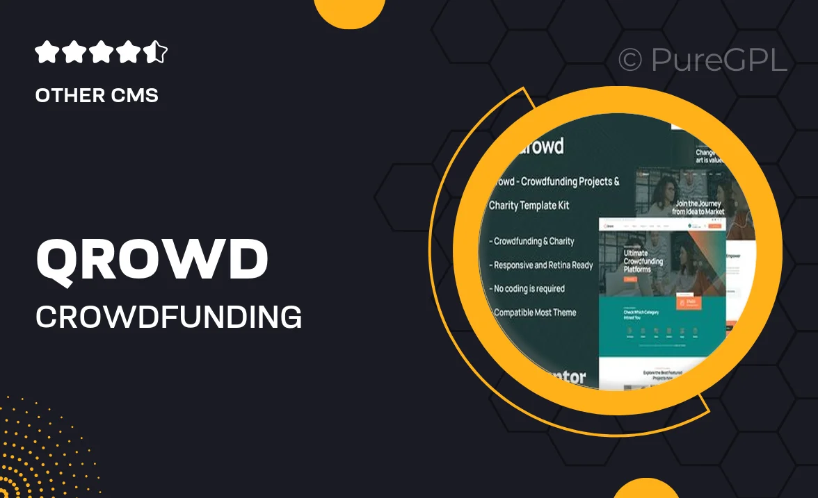 Qrowd – Crowdfunding Projects & Charity Template Kit