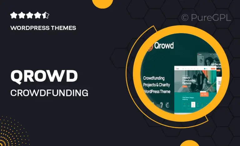 qrowd crowdfunding projects charity wordpress theme