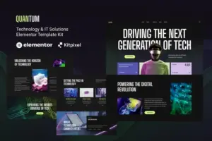 Quantum – Technology & IT Solutions Elementor Template Kit