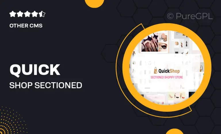 quick shop sectioned multipurpose shopify store