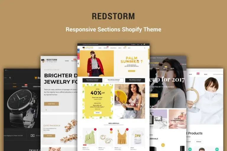 redstorm sectioned responsive shopify theme 1