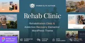 Rehab Clinic – Addiction Recovery Center WordPress Theme