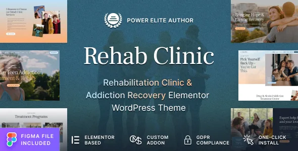 Rehab Clinic – Addiction Recovery Center WordPress Theme