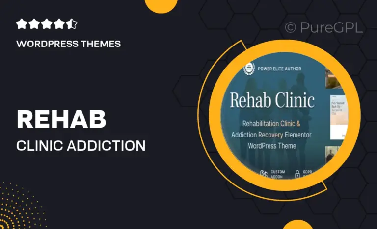 rehab clinic addiction recovery center wordpress theme