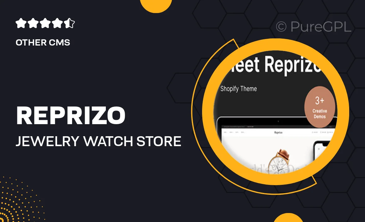 Reprizo – Jewelry & Watch Store Shopify Theme