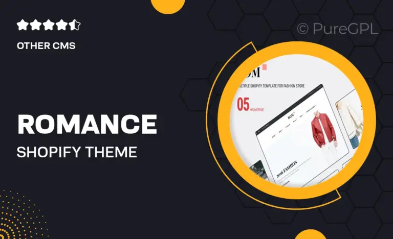 romance shopify theme