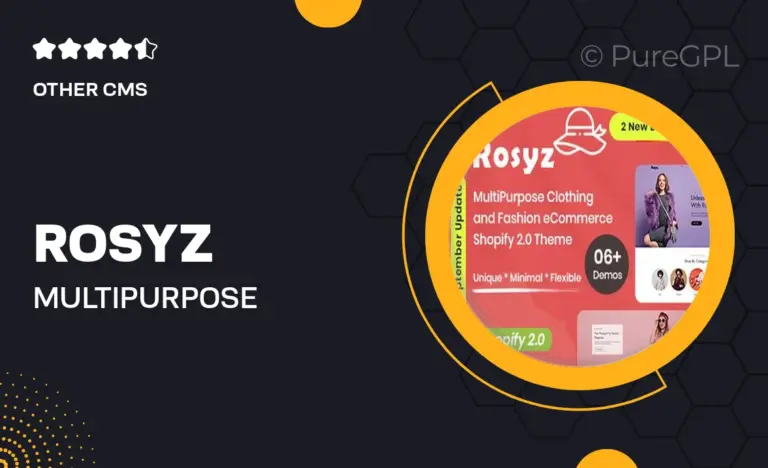 rosyz multipurpose clothing fashion ecommerce shopify 2 0 theme