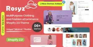 Rosyz – MultiPurpose Clothing & Fashion eCommerce Shopify 2.0 Theme