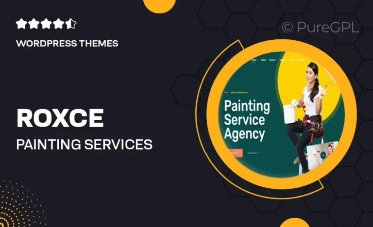 roxce painting services wordpress theme