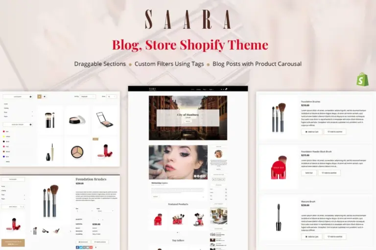 saara blog store shopify theme 1