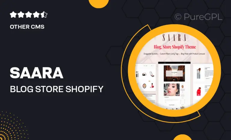 saara blog store shopify theme