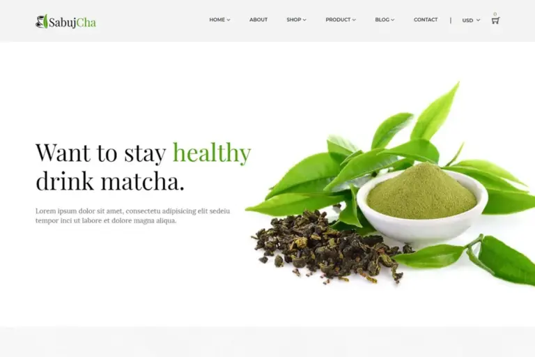 sabujcha matcha shopify theme 1