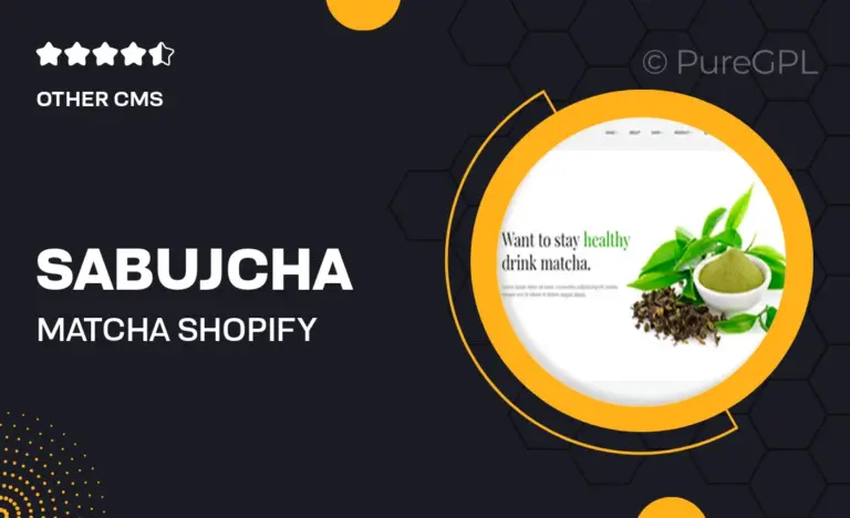 sabujcha matcha shopify theme
