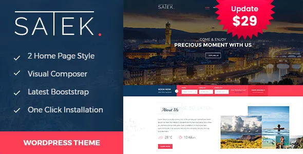 satek resort and hotel wordpress theme 1