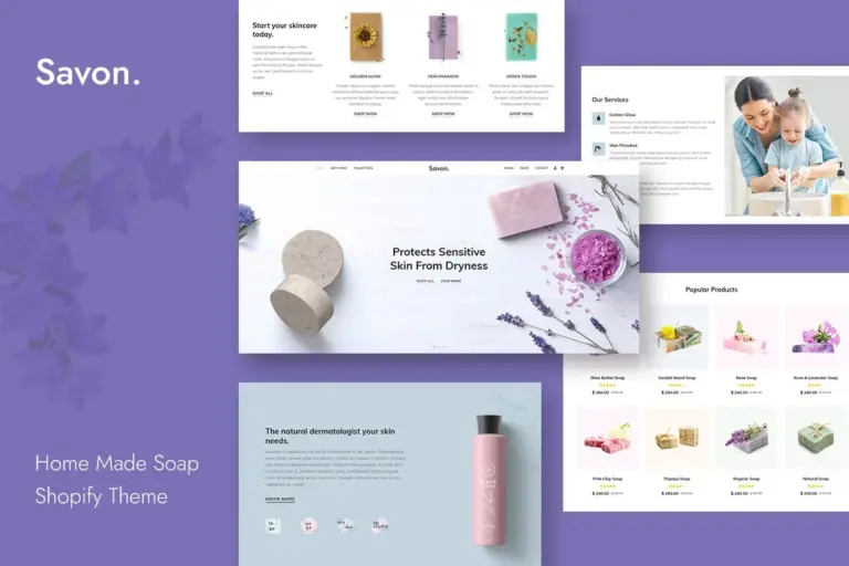 savon handmade soap cosmetics beauty shopify 1