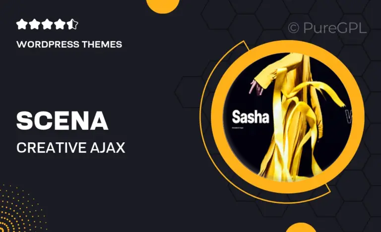 scena creative ajax portfolio theme