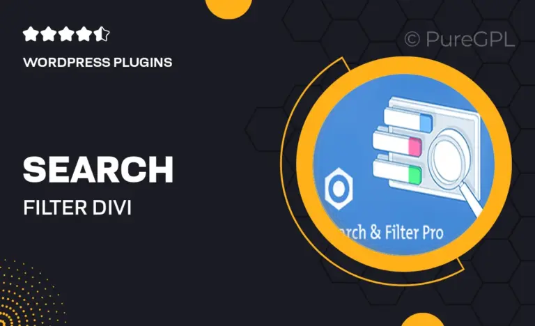 search filter divi extension
