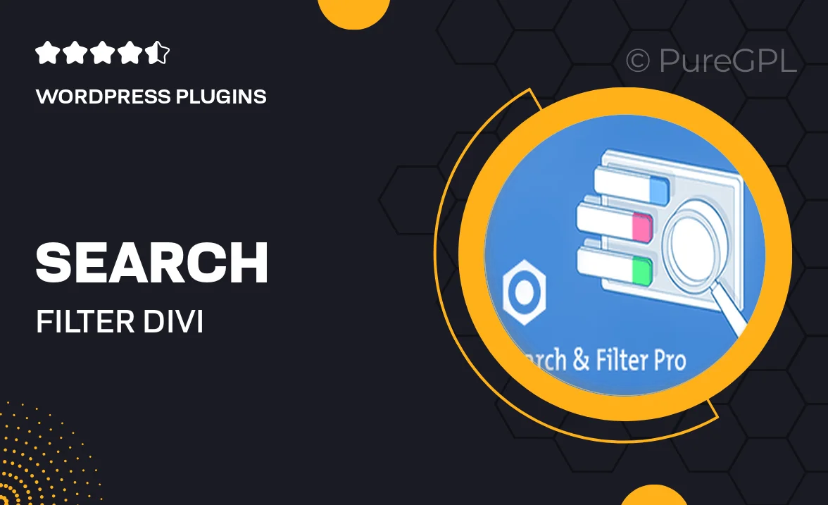 Search & Filter | Divi Extension