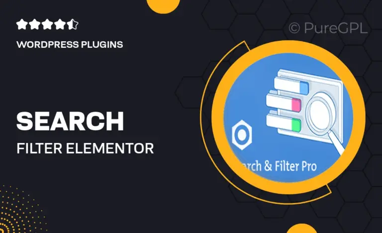 search filter elementor extension