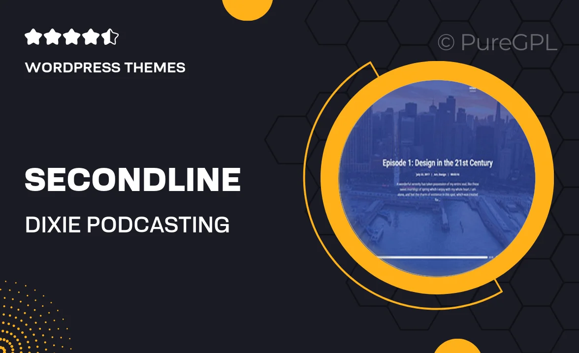 SecondLine Dixie – Podcasting WordPress Theme