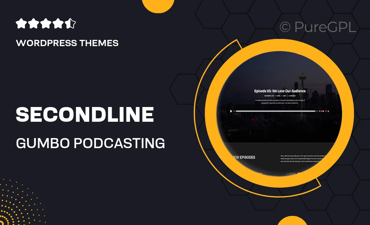 SecondLine Gumbo – Podcasting WordPress Theme