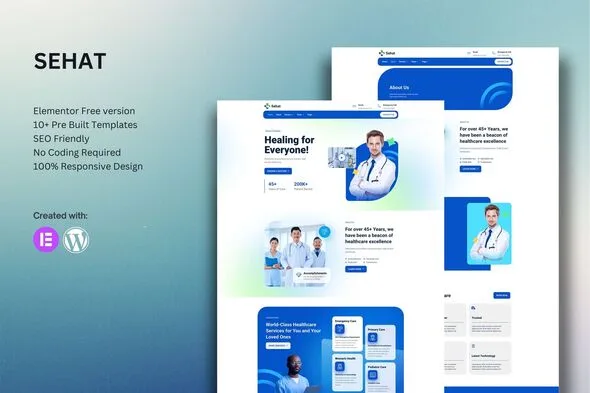 sehat medical elementor template kit 1