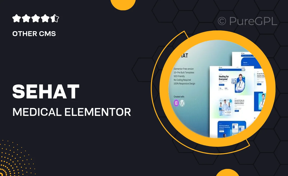 Sehat – Medical Elementor Template Kit