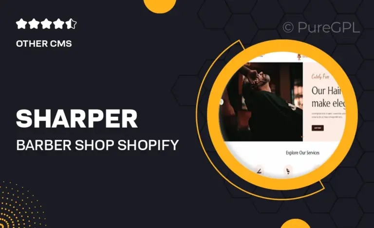 sharper barber shop shopify theme