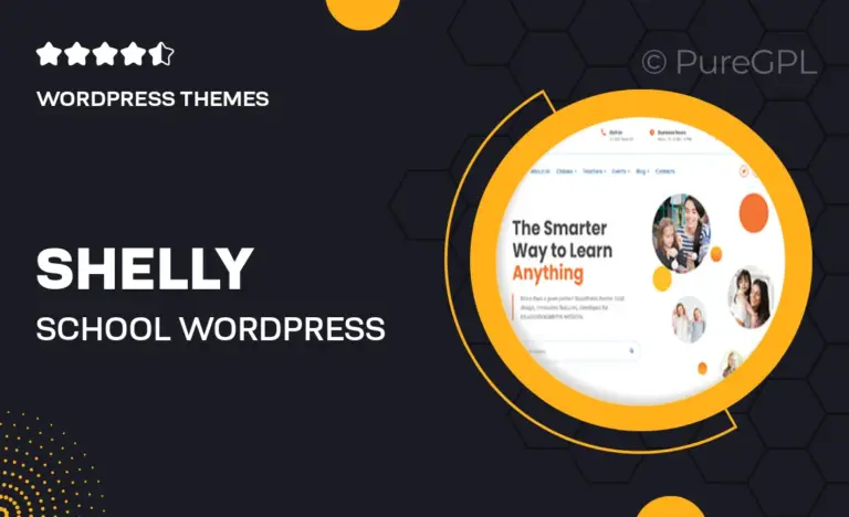 shelly school wordpress theme