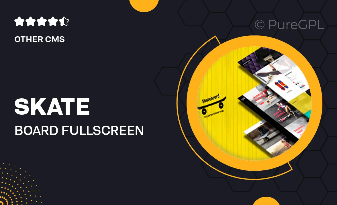 Skate Board – Fullscreen Sports Shopify Theme